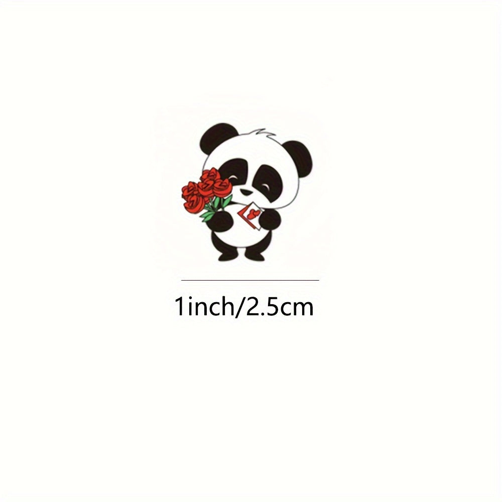 500pcs Panda Label Sticker Roll Encouragement Praise Reward Stationery Seal