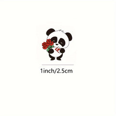 500pcs Panda Label Sticker Roll Encouragement Praise Reward Stationery Seal