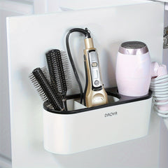 Hair Dryer Holder Bathroom Organizer Inside Cabinet Door Hot Tool Holder
