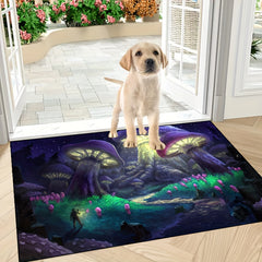 Mushroom Wonderland Door Mat Indoor Mat Non-slip Floor Rug Room Decoration