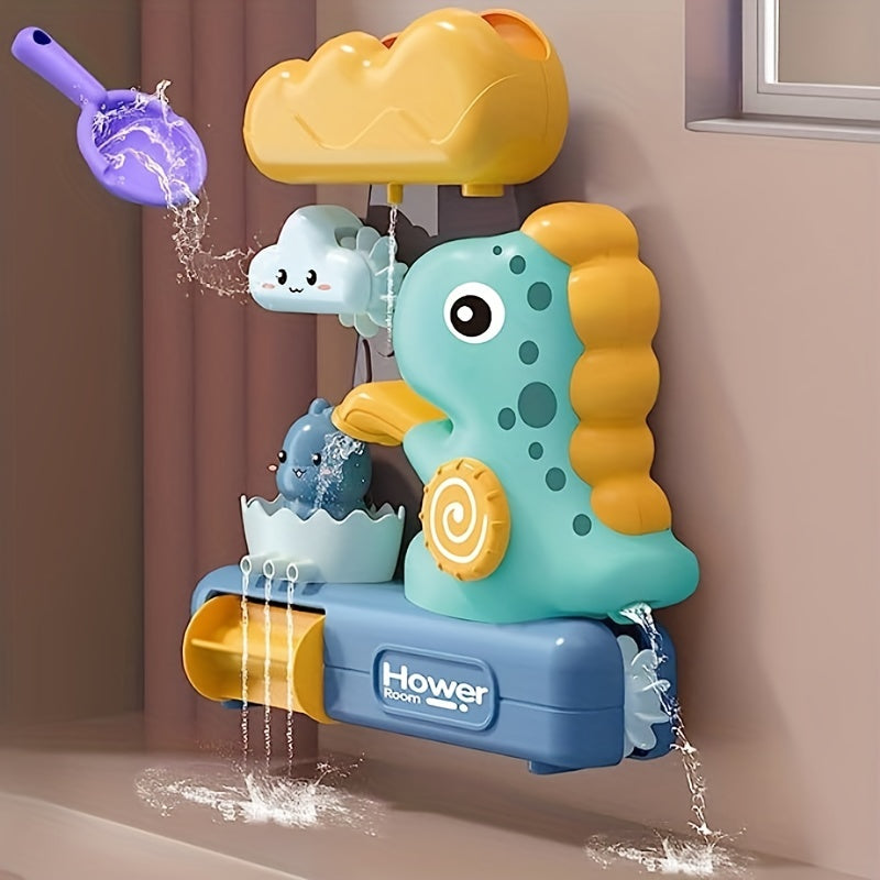 Baby Dinosaur Bath Toy with Music and Suction Cup