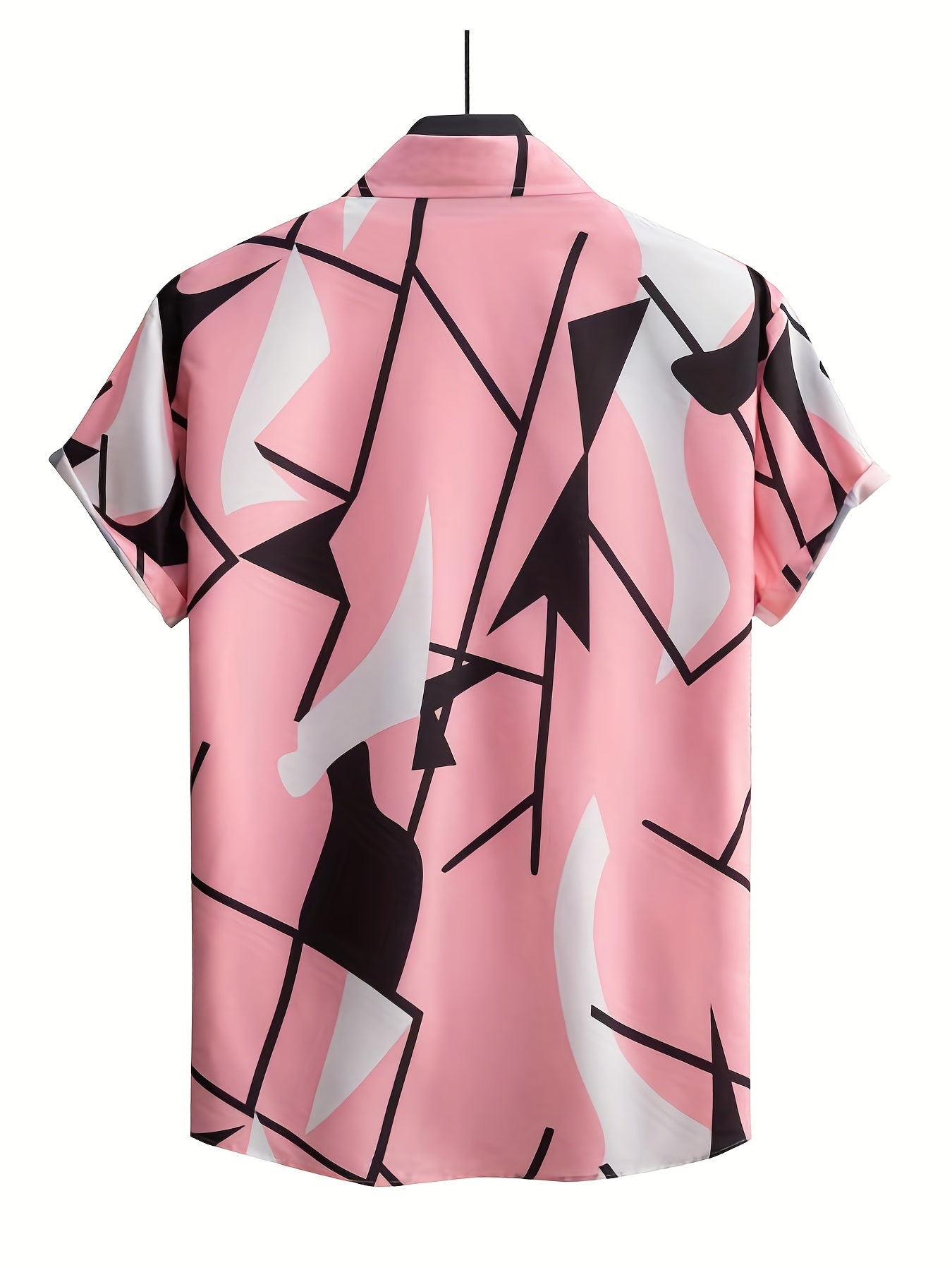 Abstract Print Men's Casual Short Sleeve Shirt