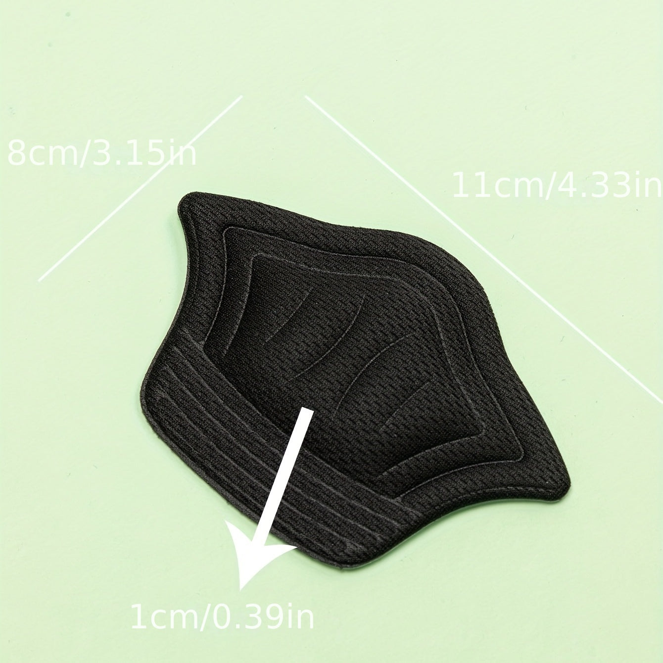 2pcs Memory Foam Anti-wear Stickers For Shoes
