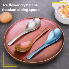 Pure Titanium Alloy Spoon for Outdoor Camping Picnic
