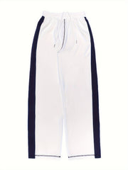 Striped Dual Drawstring Pants for Fall & Winter