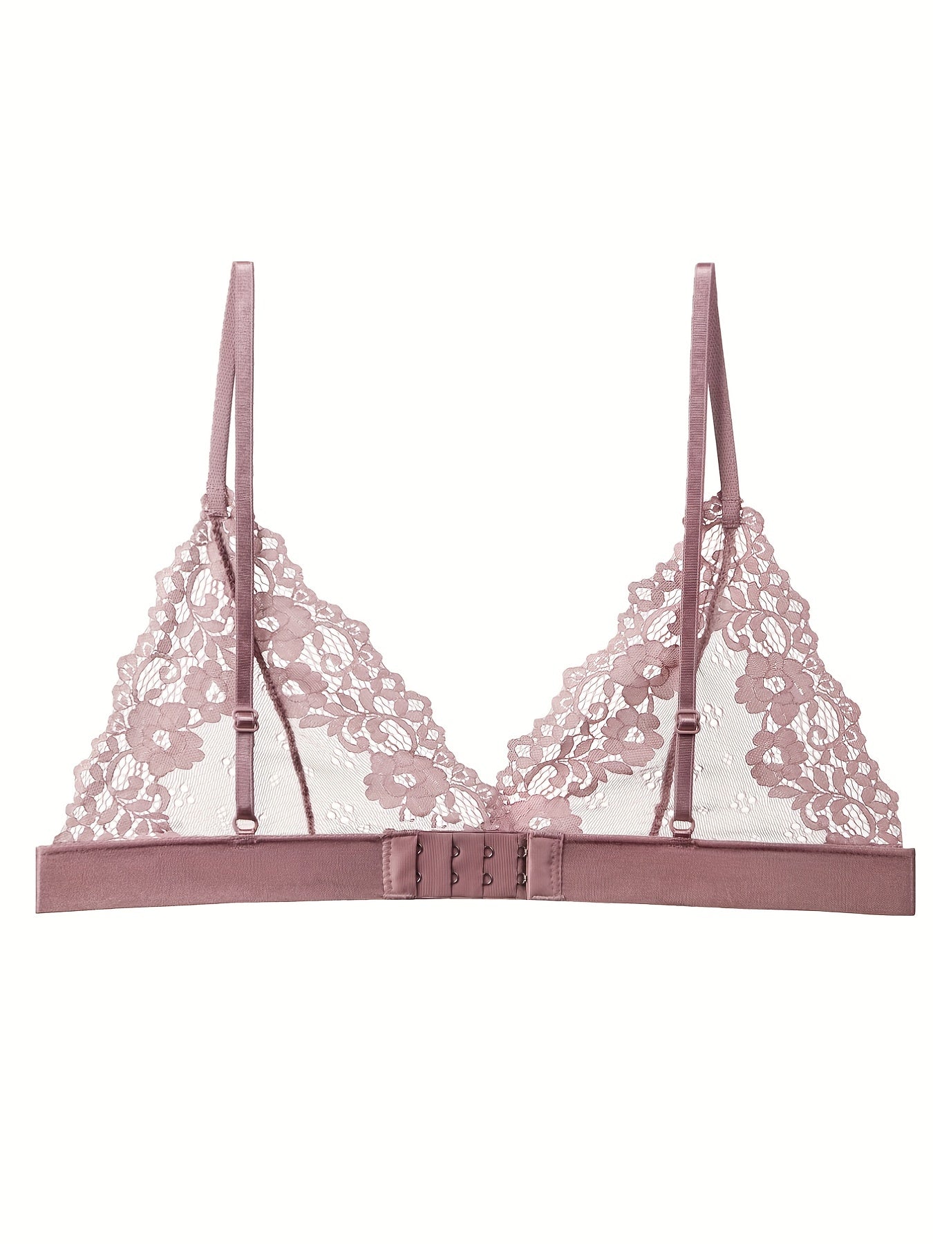 5pcs Full Lace Unlined Bras Semi sheer & Skin friendly Intimates