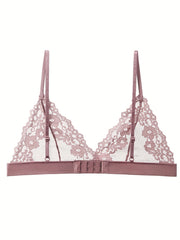 5pcs Full Lace Unlined Bras Semi sheer & Skin friendly Intimates
