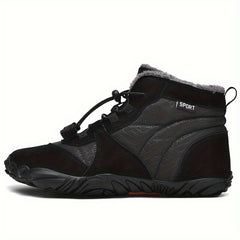 Men's Snow Boots Warm Cozy Ankle Boots Plush Outdoor Winter Shoes