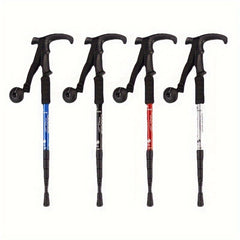 Aluminum Hiking Stick Folding Pole for Camping Mountaineering