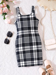 Butterfly Print Square Neck Bodycon Cami Dress for Summer