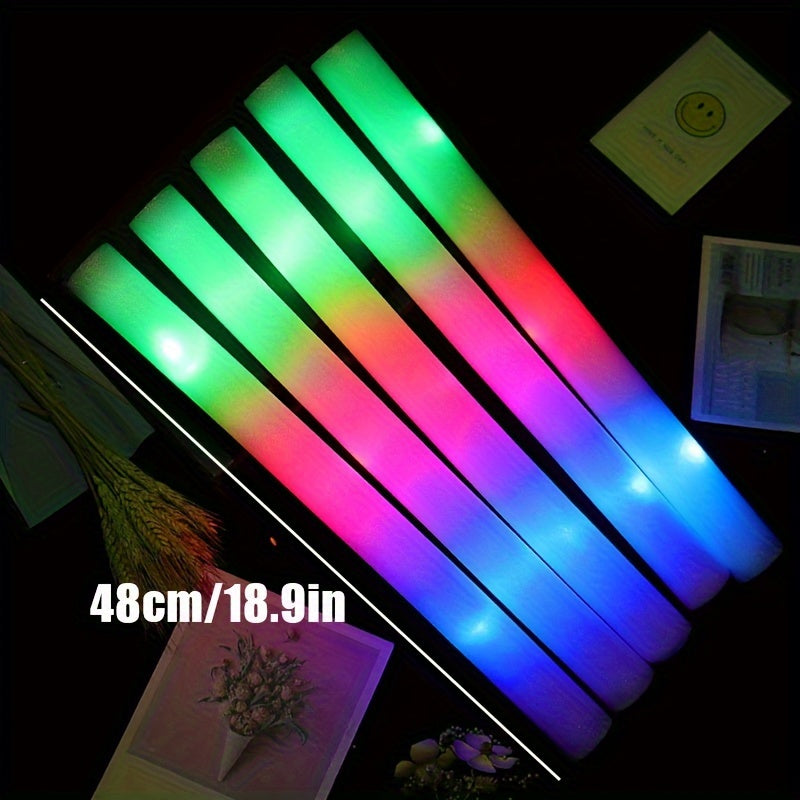 LED Foam Sticks 3 Modes Flashing Raves Concert Party Camping Events Carnival