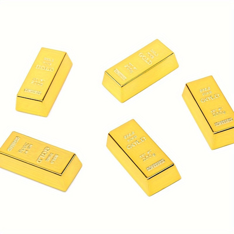 Prop Golden Bar Outdoor Treasure Game Party Trick Prop Golden Bar
