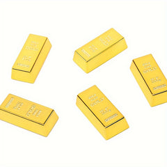 Prop Golden Bar Outdoor Treasure Game Party Trick Prop Golden Bar