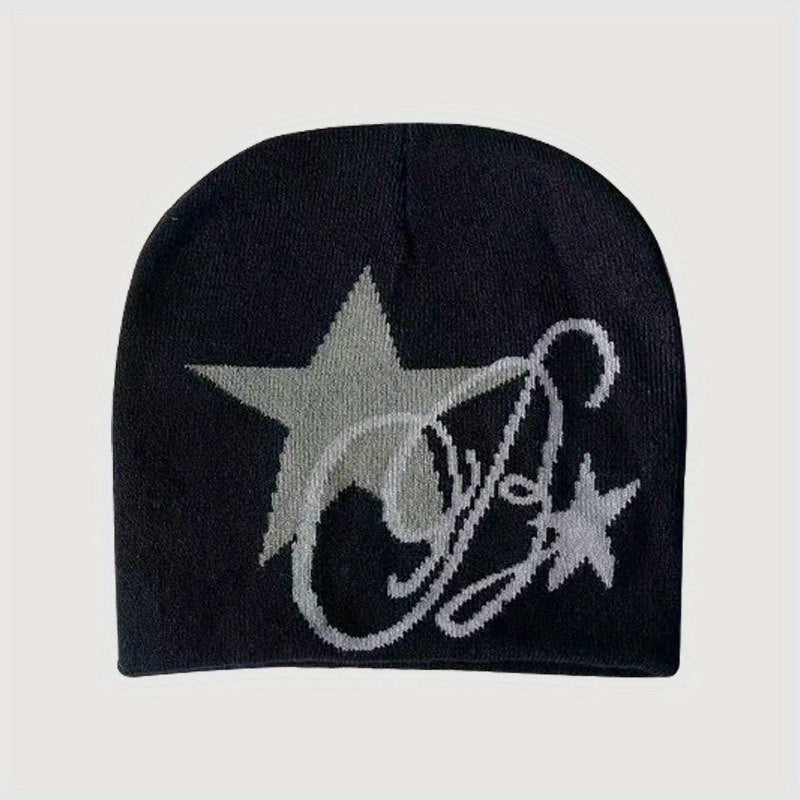 Fashionable Windproof Knit Beanie Hat Autumn Winter Warm Ski Cold Hat Men Women