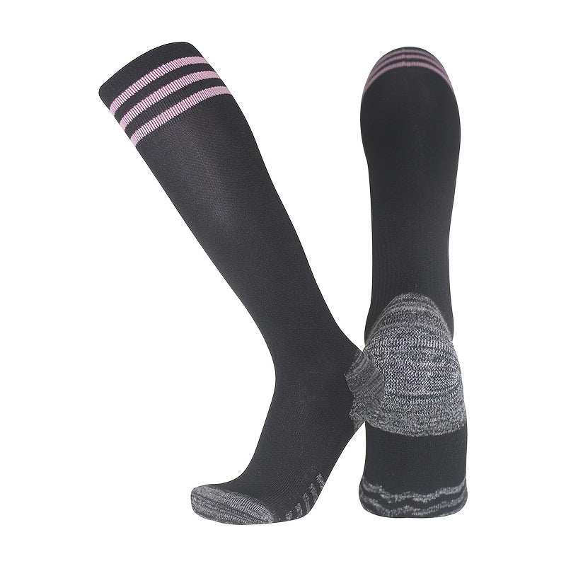 Men's Compression Over Calf Sport Socks - Breathable for Cycling