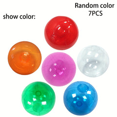 7pcs Inflatable Beach Ball Outdoor Hang Balloon Patio Decorations
