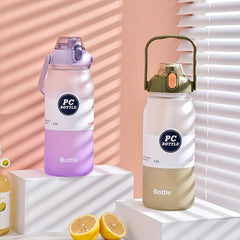 Gradient Leakproof Water Bottle with Straw 2L 68oz
