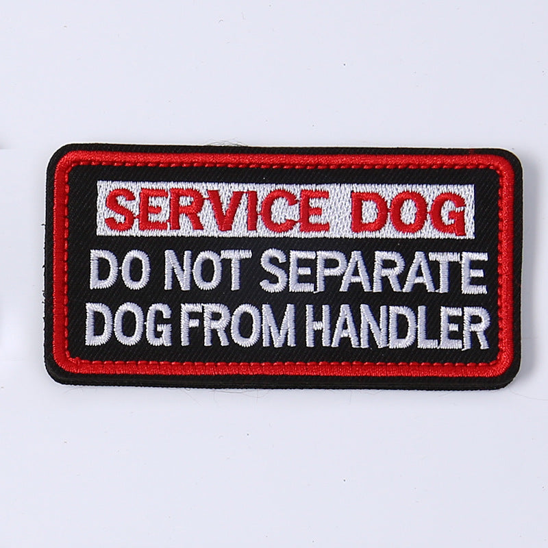 1pc Service Dog Patch Fastener Hook And Loop Patch