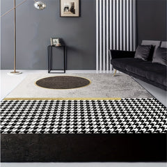 Abstract Modern Area Rugs Soft Light Dirty Resistant Geometric Pattern Mat