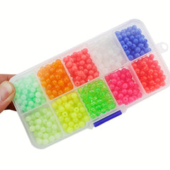 1000pcs Glow in the Dark Fishing Space Beans with Box