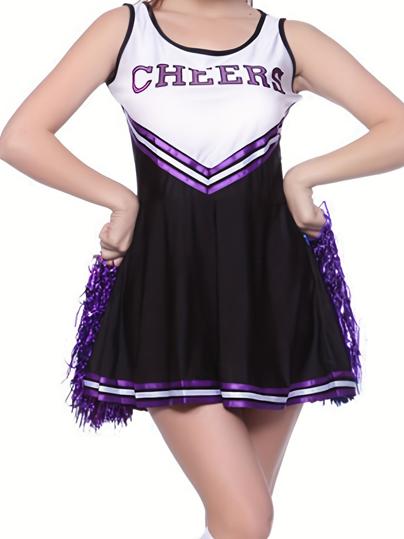 Classic Cheerleader Dress Cheer Uniform For Cheerleading Dancing Performance