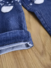Baby Summer Jean Overalls Toddler Denim 3D Animal Graphic Bib Pants