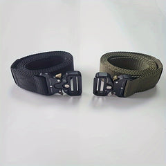 Men's Combat Survival Metal Belt with Quick Release Buckle