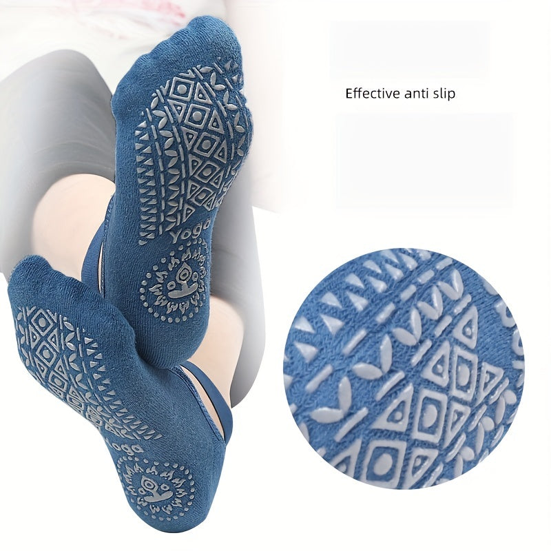 Women's Thick Cotton Yoga Socks Non-slip Breathable Dance Pilates Socks