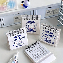 Cartoon Mini Desk Calendar Student Clock Desktop Decoration