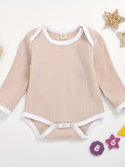 Baby Girls Cotton Long Sleeve Triangle Romper