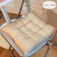 Soft Corduroy Cushion with Non-Slip Strap for Dining Office Sofa Bedroom