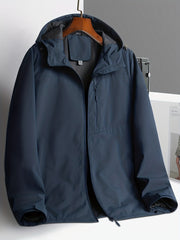Women's Hooded Zip Up Jacket Solid