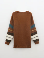 Striped Open Front Cardigan