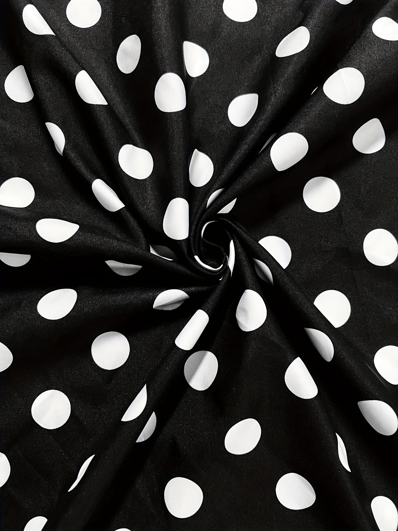 Polka Dot A-line Swing Skirt