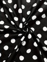 Polka Dot A-line Swing Skirt
