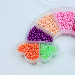 Double head Fish Shape Box Of 9 Colors 3mm Soft Clay Beads For DIY