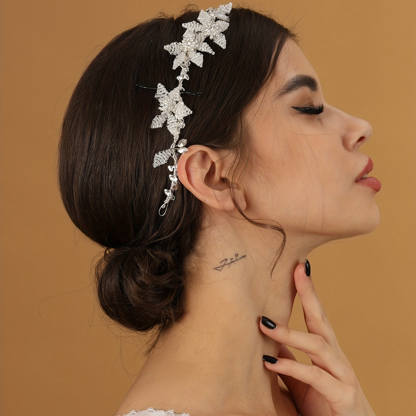 Faux Pearl Flower Headband Wedding Hair Accessories