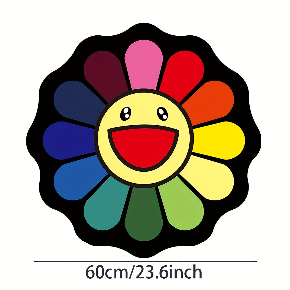 Sunflower Floor Rug Round Rug Baby Play Mat Round Rug Crawling Mat