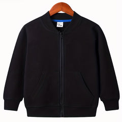 Toddler Active Sweatshirts Jackets Boy Girl Kids Autumn Solid Sports Tops