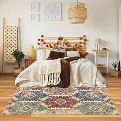 Vintage Persian Area Rug Stain Resistant Washable Rug