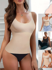 Tummy Control Shaping Camisole Compression Tank Tops Seamless Body Shaper