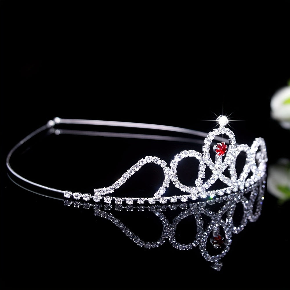 Rhinestone Queen Crown Tiara Headband Bridal Wedding Hair Accessories