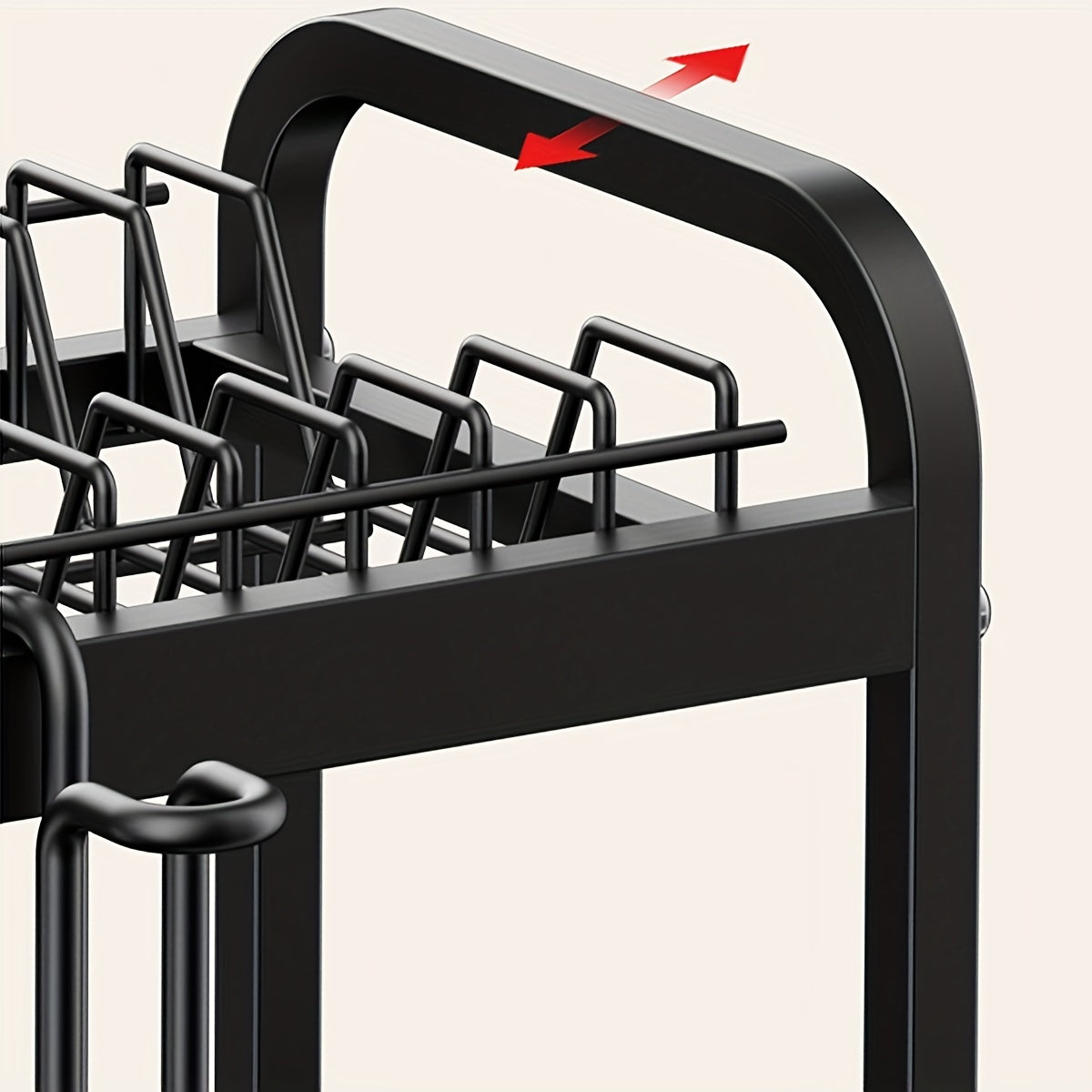 2 Tier Dish Drying Rack with Drain Hole & Utensil Holder
