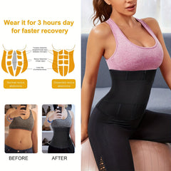 Zipper Waist Trainer Corset Belt Workout Waist Cincher Shapewear