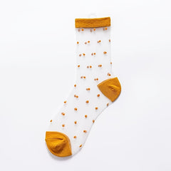 Semi Sheer Polka Dots Socks Women's Stockings & Hosiery