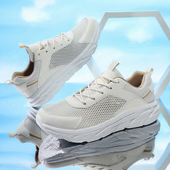Men's Breathable Lace Up Mesh Sneakers Casual Running Shoes