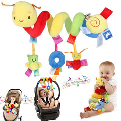 Fun Car Seat Toy Spiral Plush Activity Hanging Toy