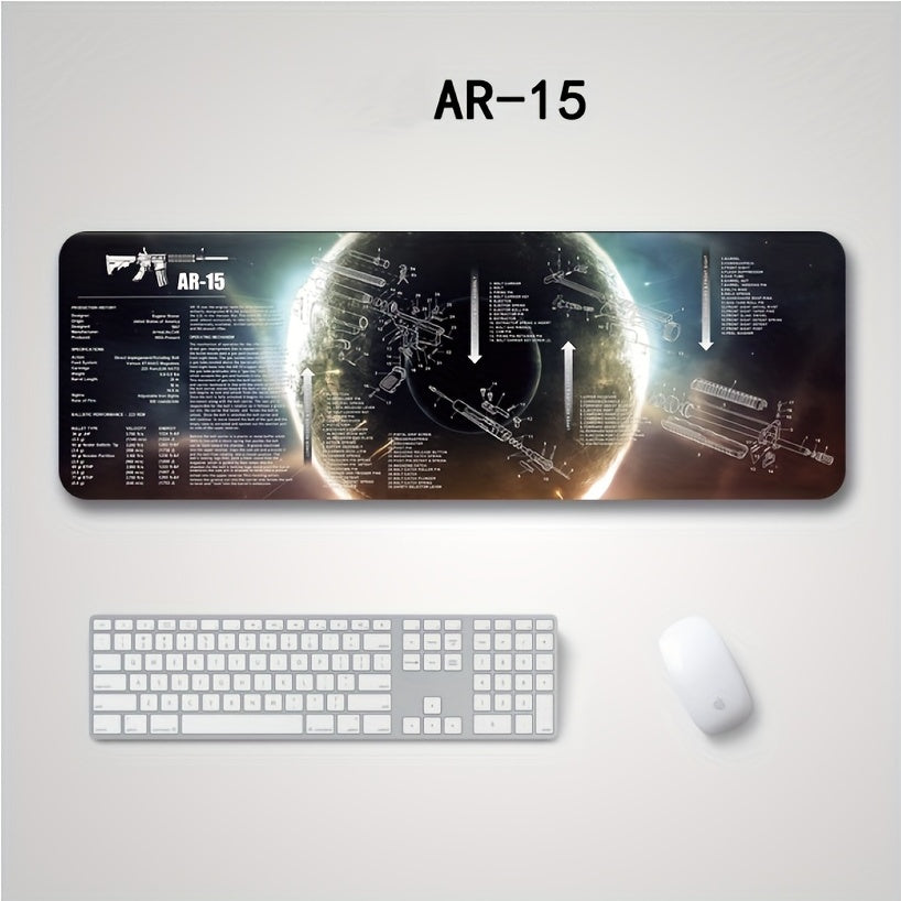 Non Slip PU Leather Desk Blotter Gun Cleaning Mat Desk Pad Protector Mouse Pad