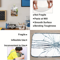 Portable Fogless Shower Mirror for Men and Women