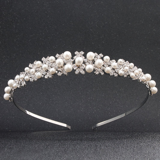 Faux Pearl Rhinestone Hairband Headband Party Favor Decorations